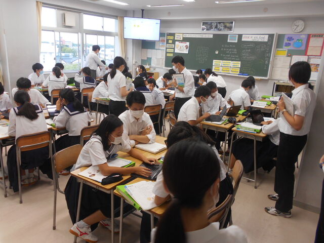 9月21日（水）3年1組 英語 富山大学教育学部附属中学校