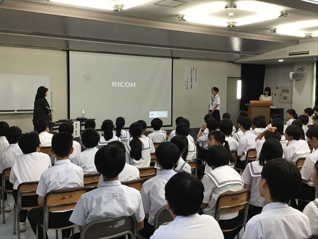 １年生　睡眠に関する講演会
