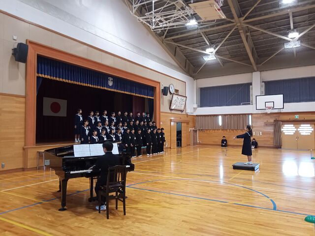 １年生　合唱コンクール学年交歓会