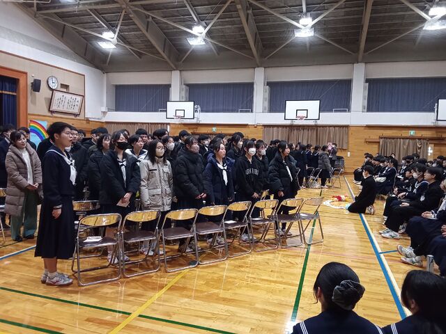 令和８年３月９日（月）５・６限　卒業生を送る会