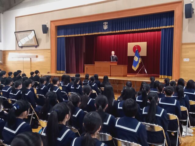 3月10日（火）　富山大学教育学部附属小・中学校 同窓会入会式を行いました。