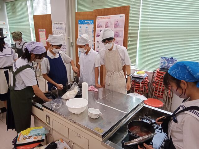 片付けも調理の一環